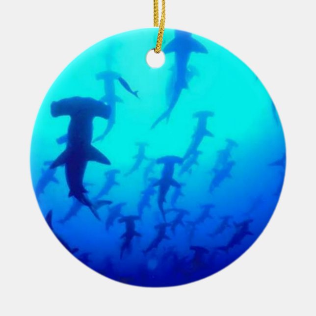 Hammerhead Sharks Ornament (Front)