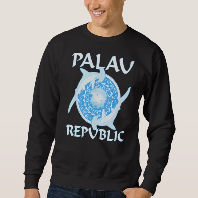 Hammerhead Sharks Palau Roots Sweatshirt (Front)