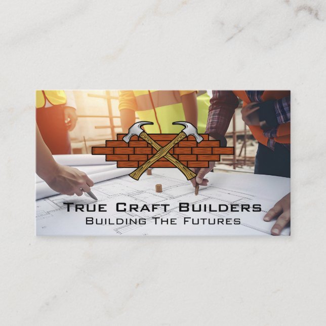 Hammers Brick Wall | Engineers Business Card (Front)