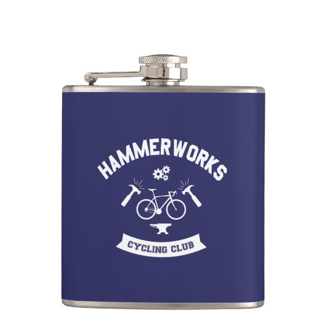 Hammerworks Cycling Club Hip Flask (Front)