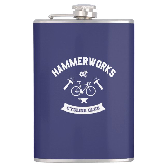 Hammerworks Cycling Club Hip Flask (Front)