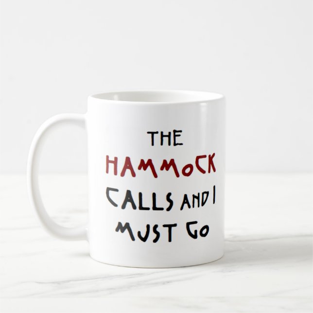 hammock calls coffee mug (Left)