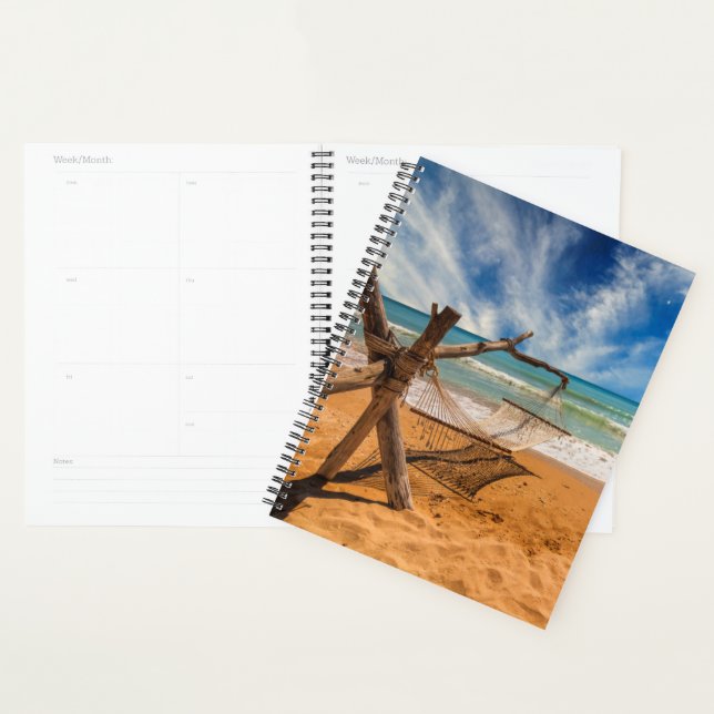 Hammock on a Tropical Beach Resort Planner (Display)