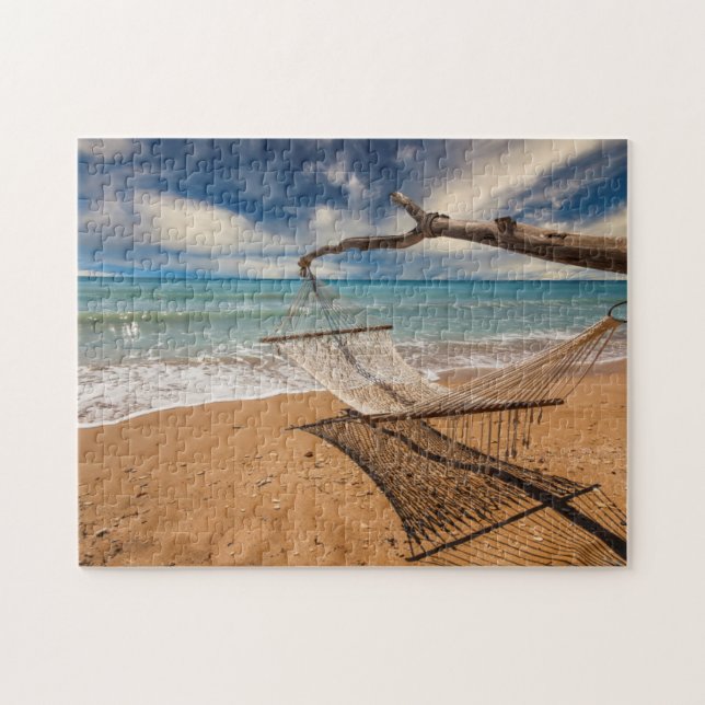Hammock on the Shore Jigsaw Puzzle (Horizontal)