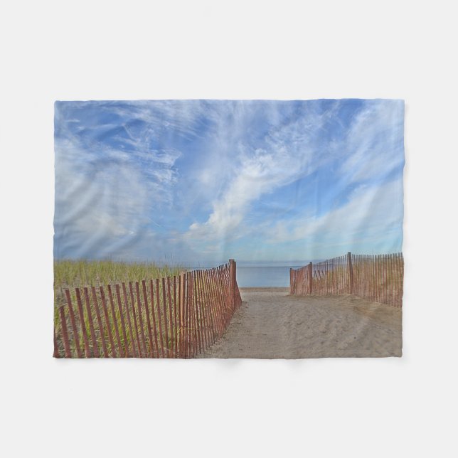 Hammonasset Beach Fleece Blanket (Front (Horizontal))
