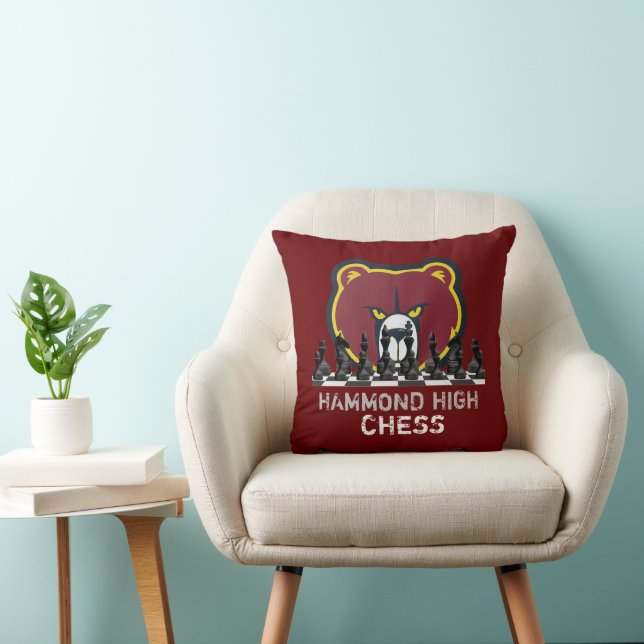 HAMMOND HIGH CHESS Throw Pillow (Chair)