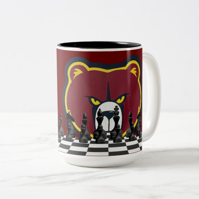 HAMMOND HIGH CHESS Two-Tone COFFEE MUG (Front Right)