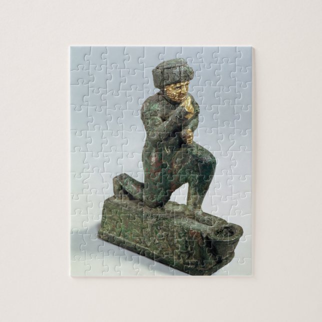 Hammurabi, king of Babylon, praying before a sacre Jigsaw Puzzle (Vertical)