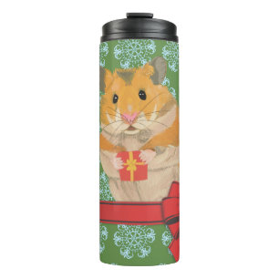 Hammy Christmas Hamster Christmas Thermal Tumbler