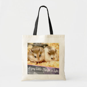 Hammyville - Cute Hamster Enjoy Little Things Tote Bag