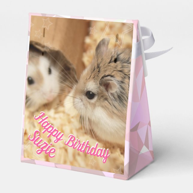 Hammyville - Cute Hamster Favour Box (Back Side)