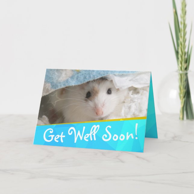 Hammyville - Cute Hamster Get Well Soon Card (Front)