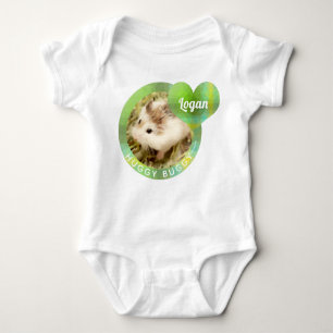 HammyVille - Cute Hamster Heart Huggy Buggy Baby Bodysuit
