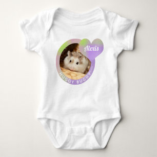 HammyVille - Cute Hamster Heart Huggy Buggy Baby Bodysuit