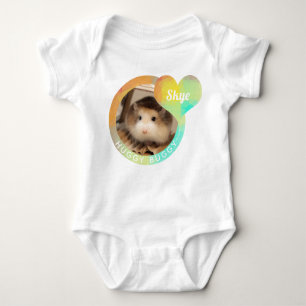 HammyVille - Cute Hamster Heart Huggy Buggy Baby Bodysuit