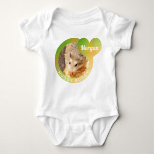 HammyVille - Cute Hamster Heart Huggy Buggy Baby Bodysuit