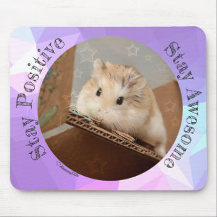 HammyVille - Cute Hamster Stay Awesome Mouse Pad