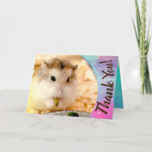 Hammyville - Cute Hamster Thank You Card