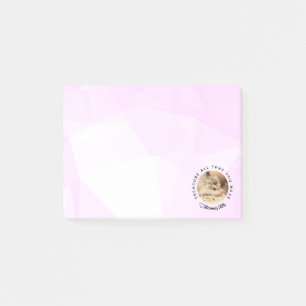 HammyVille - Cute Hamster with Motivational Quote Post-it Notes