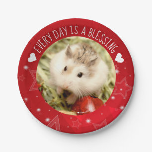 Hammyville - Cute Robo Hamster Blessing Paper Plate