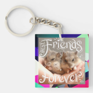 Hammyville - Hamster Best Friends Forever Key Ring
