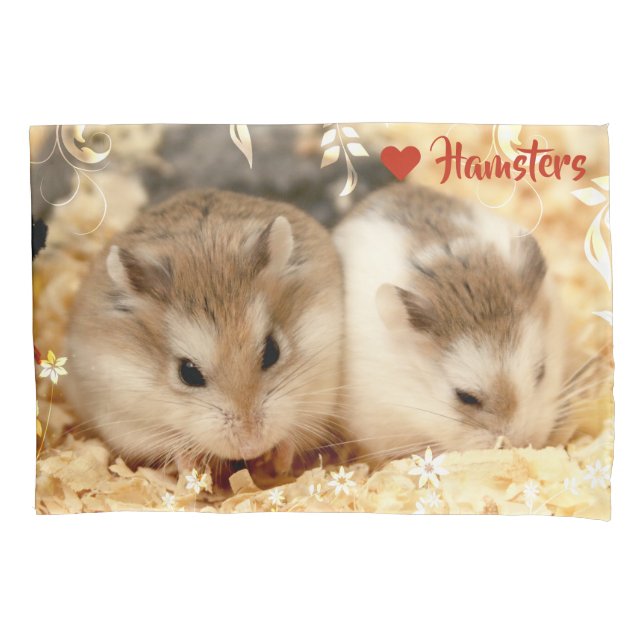 Hammyville - Love Hamsters Pillowcase (Front)