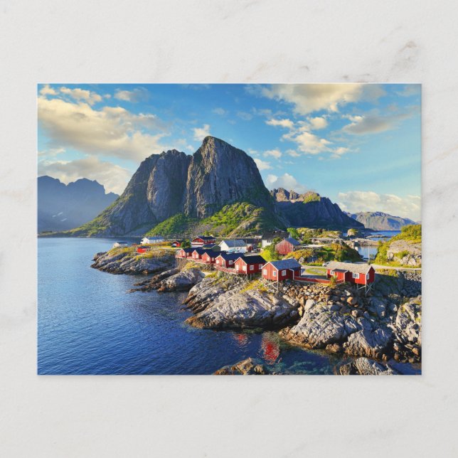 Hamnoy fishing village at Lofoten islands, Norway Postcard (Front)