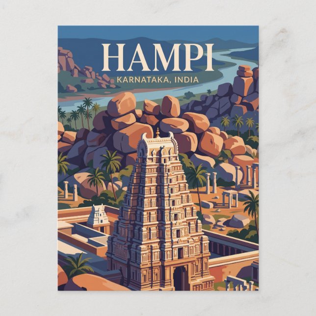 Hampi India Postcard (Front)