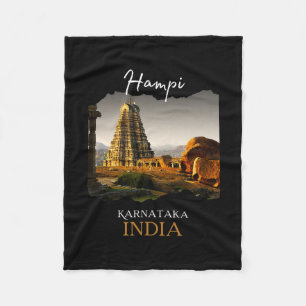 Hampi Karnataka India Ancestry Tourism Women Kids Fleece Blanket
