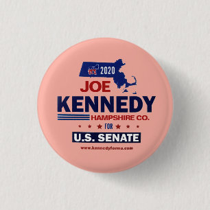 Hampshire County for Joe Kennedy 2020 3 Cm Round Badge