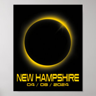 Hampshire Nh Total Solar Eclipse 2024 Poster