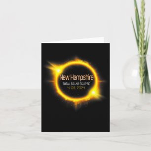 Hampshire Total Solar Eclipse America April 04.08. Card