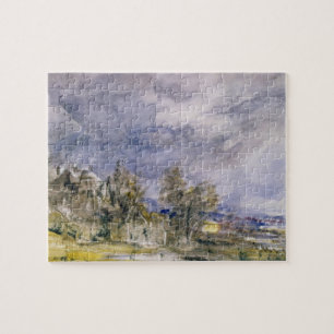 Hampstead Heath from near Well Walk, 1834 (w/c) Jigsaw Puzzle