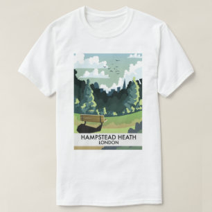 Hampstead Heath London travel poster. T-Shirt