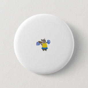 Hampster Cheerleading 6 Cm Round Badge