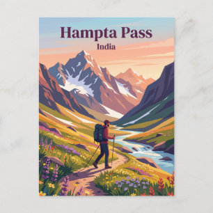 Hampta Pass India Postcard