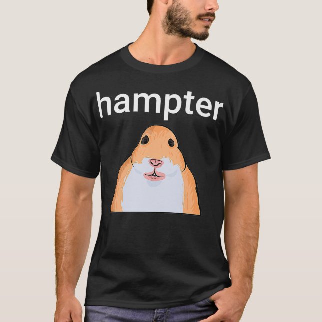 Hampter Funny Hamster Dank Meme Premium T-Shirt (Front)