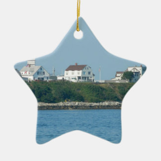 Hampton Beach - Beach Houses Ceramic Tree Decoration