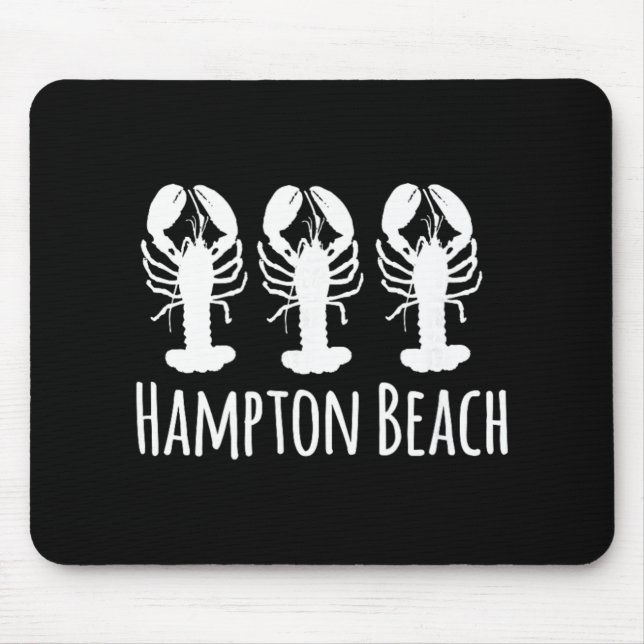 Hampton Beach New Hampshire Lobster Nautical Coast Mouse Pad (Front)