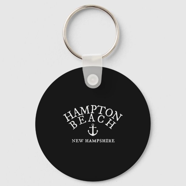 Hampton Beach Nh , Sea Town New Hampshire Shirt  Key Ring (Front)
