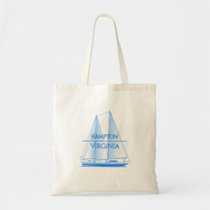 Hampton Coastal Nautical Sailing Sailor Tote Bag