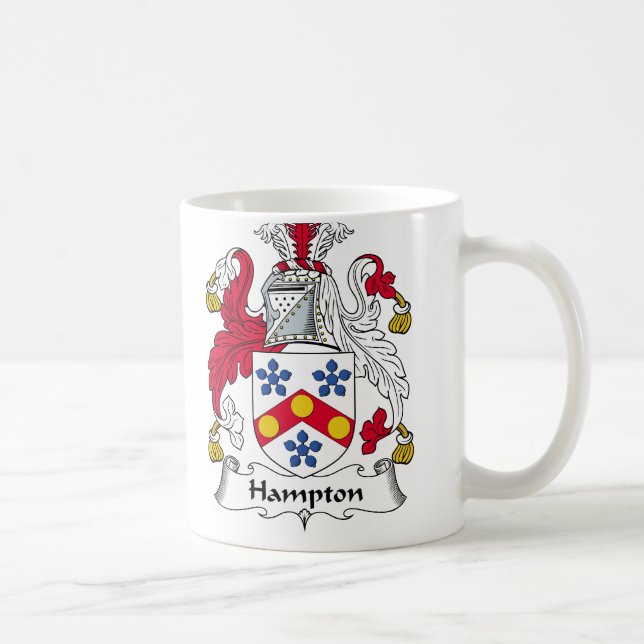 Hampton Family Crest Coffee Mug (Right)