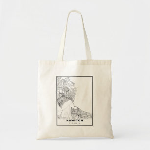 Hampton Map Tote Bag