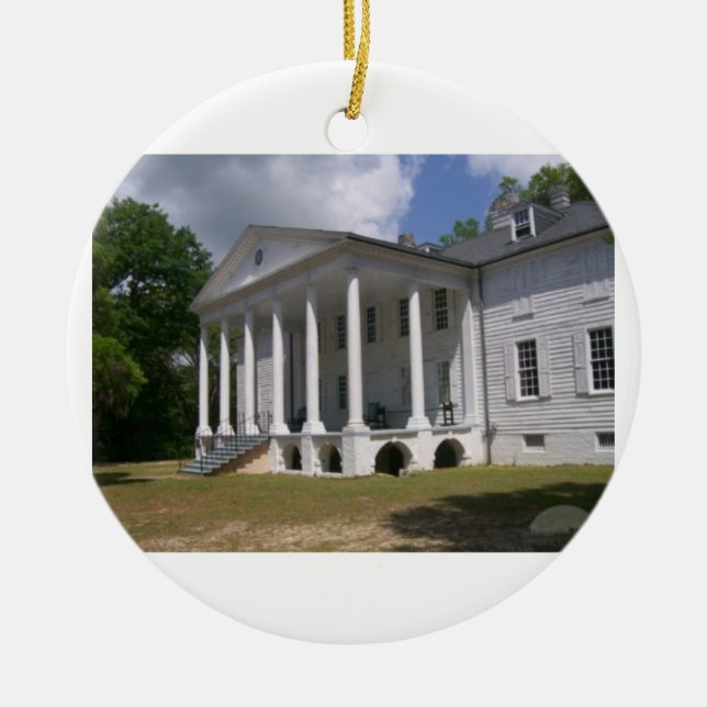 Hampton Plantation Ceramic Tree Decoration (Front)