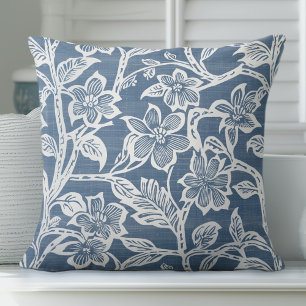 Hamptons Floral Throw Pillow