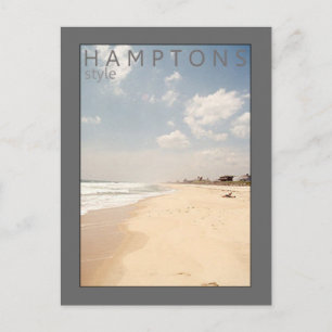 Hamptons Style Beach Postcard