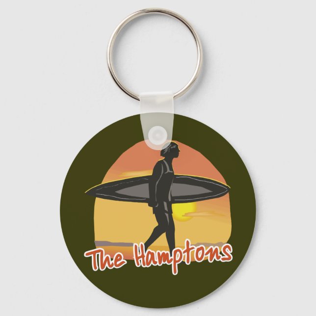 Hamptons Surf Key Ring (Front)