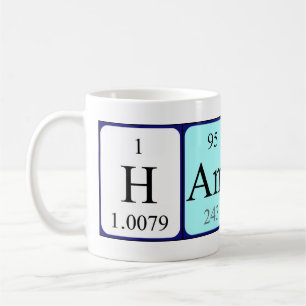 Hampus periodic table name mug