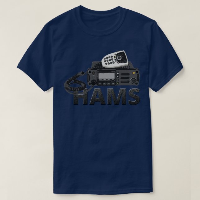 Hams Amateur Radio Operator T-Shirt (Design Front)
