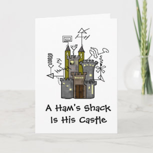 Ham's Castle Shack Greeting Card   Customise It!